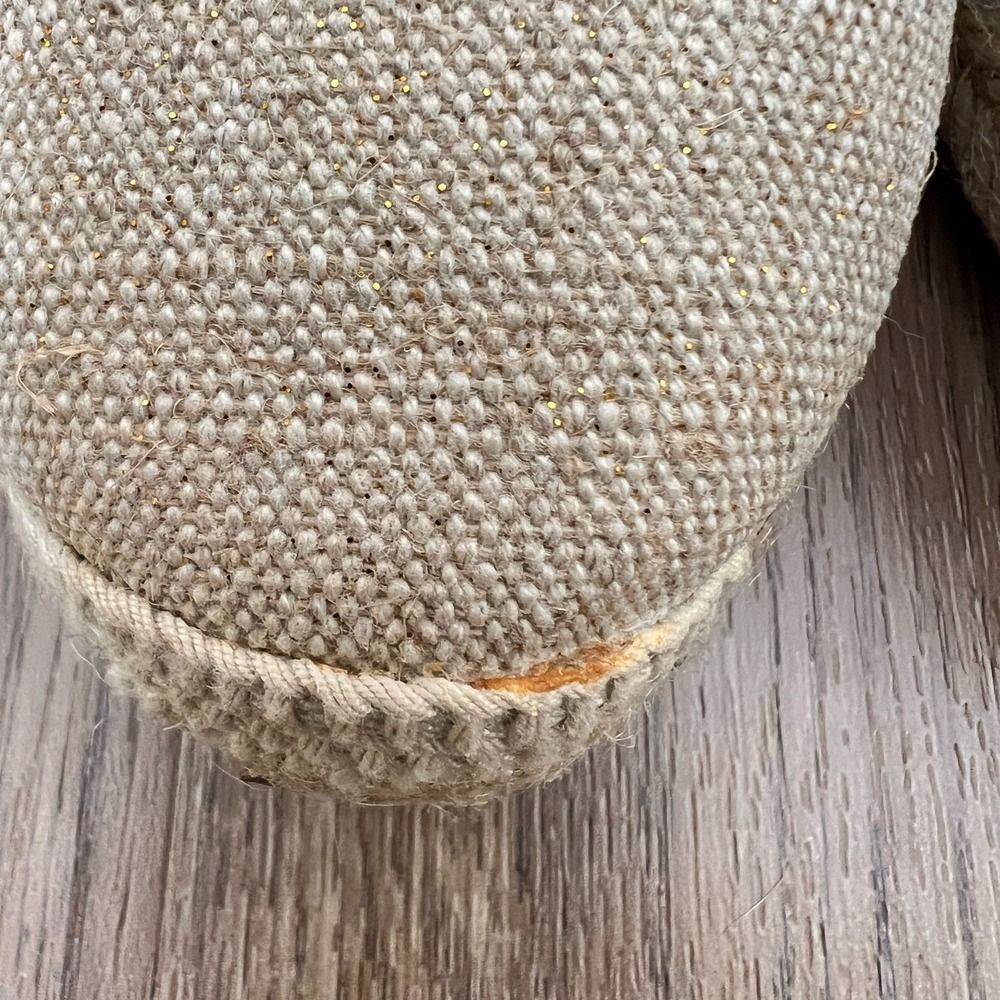 Easy Spirit Meza Espadrille Wedge Sandals Textile Almond Toe Slip On 7 View 3
